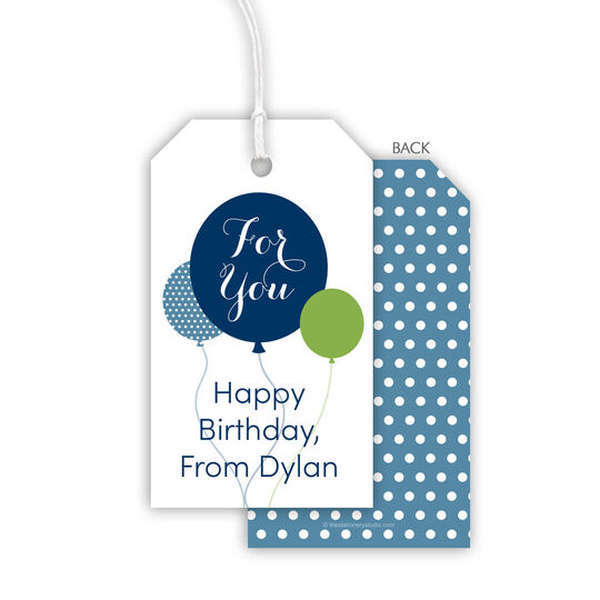 For You Balloon Hanging Gift Tags